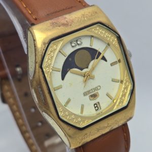 Seiko 5 Moon Phase 6347-6010 Automatic Vintage Men's Watch SGB117SGB30
