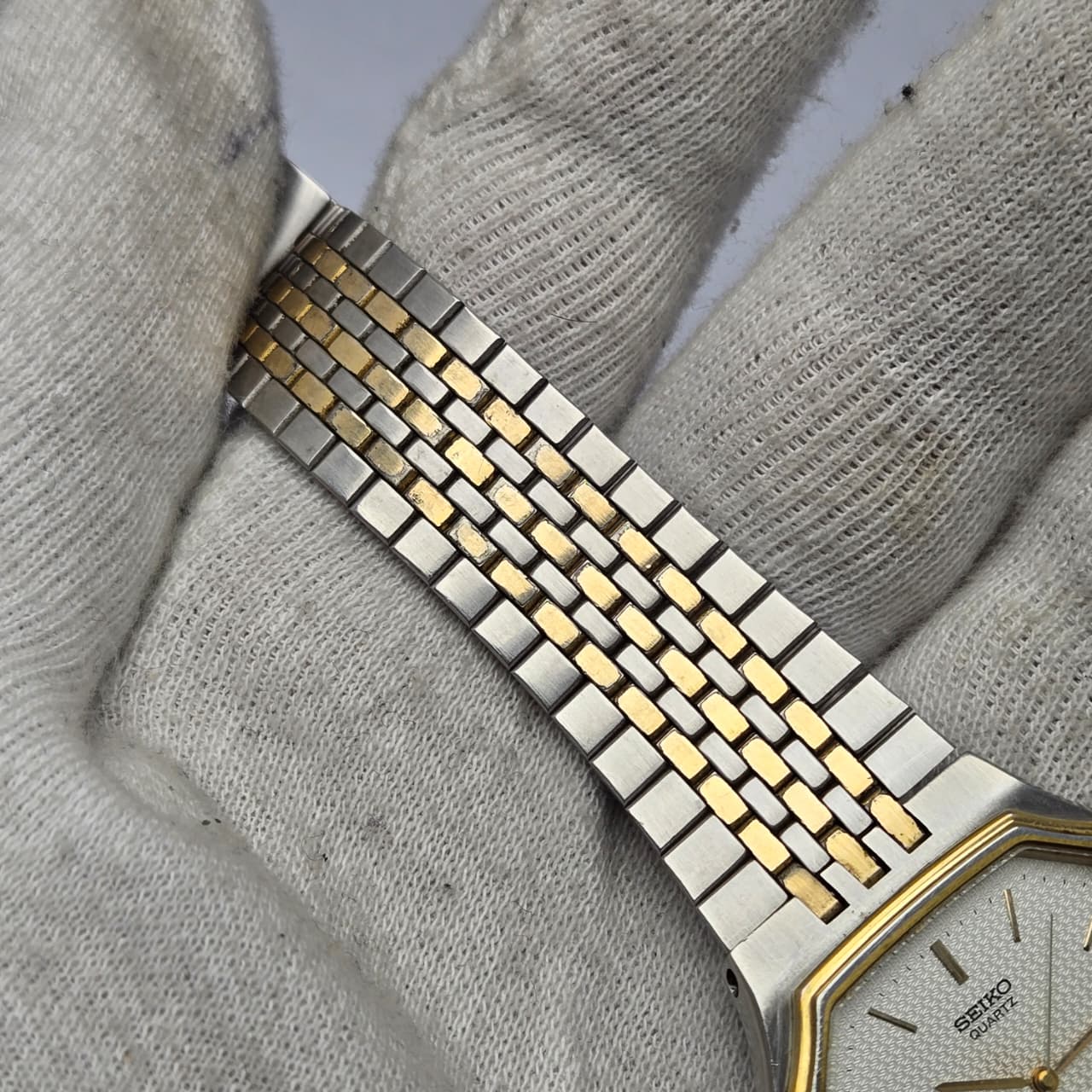 Seiko Seagull 6030-5110 Quartz Two Tone Vintage Men's Watch Japan SHB73SHA - Image 5