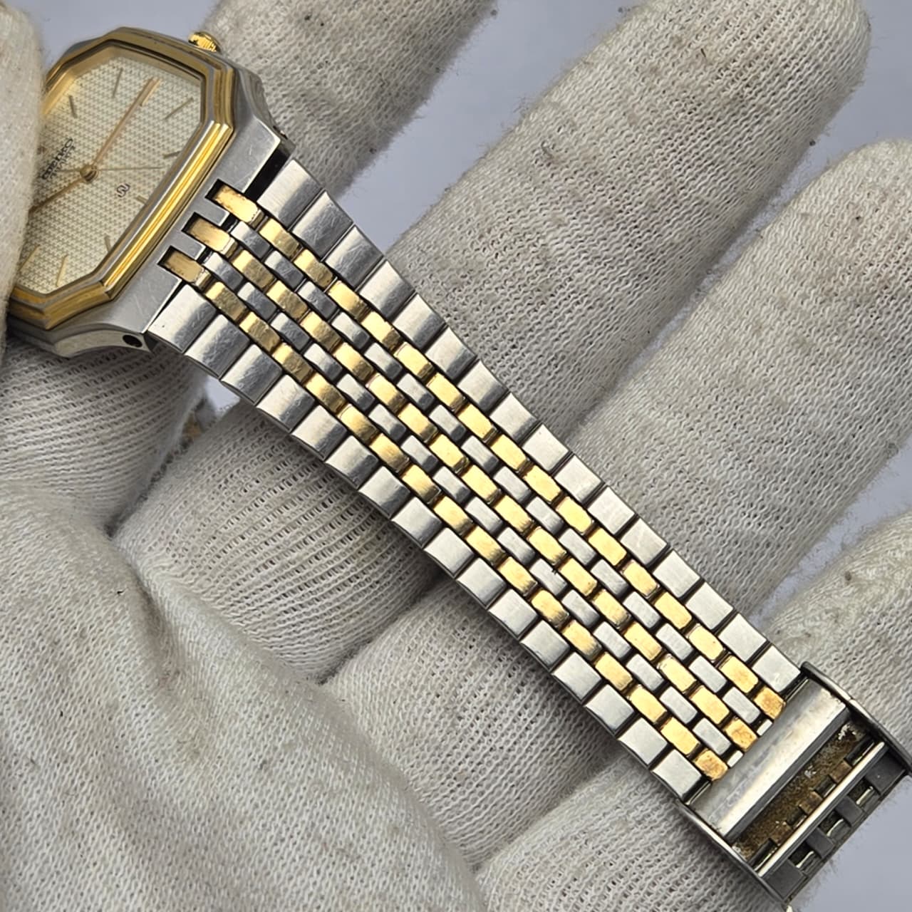 Seiko Seagull 6030-5110 Quartz Two Tone Vintage Men's Watch Japan SHB73SHA - Image 6