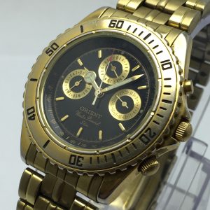 Orient Chronograph G6K904-70 Quartz Golden Diver Vintage men's Watch SUB276BAS10
