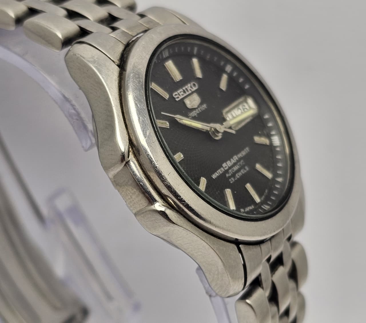 Seiko 5 Superior 7S36-0030 Day/Date Vintage Men's Watch Japan SHB82SHA - Image 7