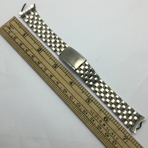 19mm Seiko Superior 7S36-0030 Curved End Link 44F9-B-I Vintage Men's Bracelet SHB12AMJ15