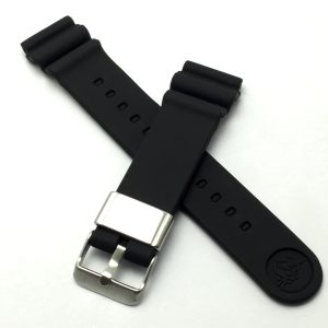 22 mm Seiko Prospex 4R35-03W0 Rubber Black Men's Watch Band Strap RUB237BAS3