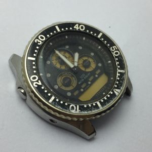 citizen 8946-088646 Ana-Digi Combo Chrono Vintage Watch For Parts ALM352BAS8