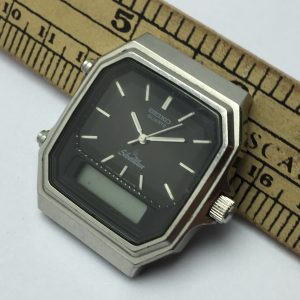Seiko Quartz SilverWave H449-502A Ana Digi Vintage Men's Watch For Parts WQW143AMJ5