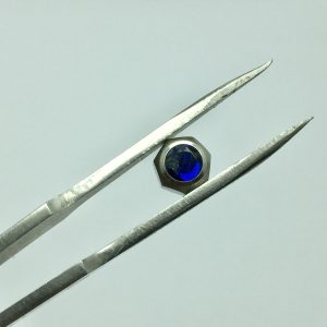 6.3mm Cartier Santos 100XL W20073X8 2656 Silver Watch Crown with Blue Stone WQW135AMJ5