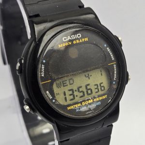Casio Moon Graph GMW-15 Alarm Chrono 832 Digital Vintage Men's Watch SHB11SHA14