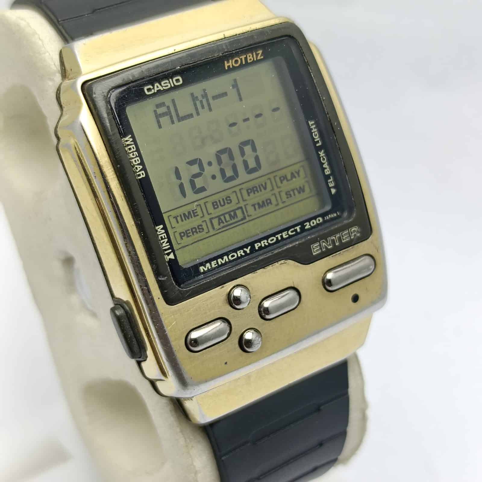 CASIO カシオ HOTBIZ 腕時計 1495 DB-2000 Casio Hotbiz Memory Protect DB-2000 Module 1495 Digital Vintage