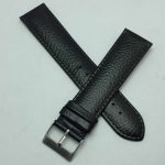 22 mm Stailer Echt Leather Black Men's Watch Band Strap ETS47BAS2