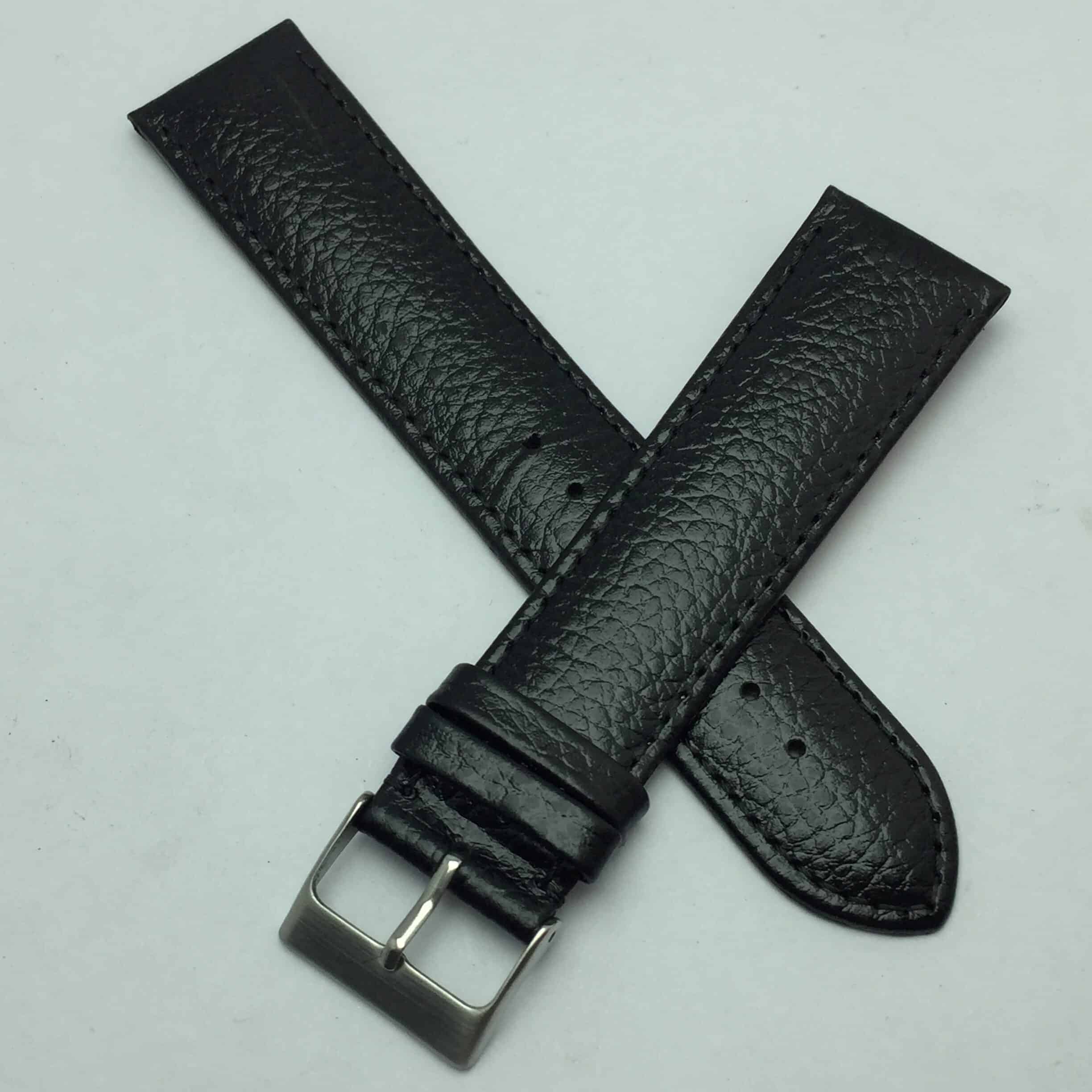 IMG_0531-1-rotated-1.jpg 22 mm Stailer Echt Leather Black Men's Watch Band Strap ETS47BAS2 - Image 1