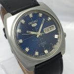 Seiko 5 Automatic 7019-7110 Day/Date Blue Dial Vintage Men's Watch CRAE41BAS8 - Image 3