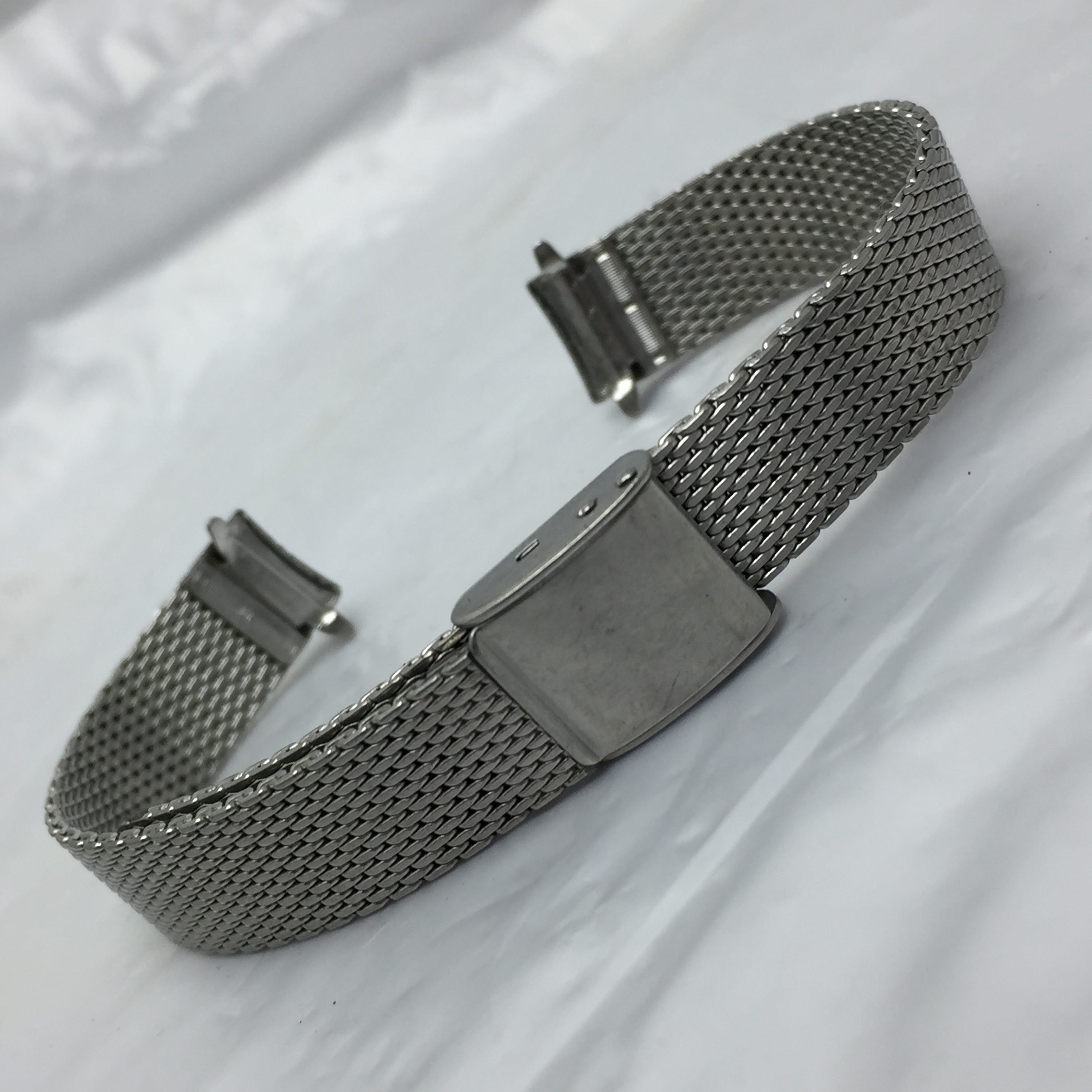 IMG_7103-rotated-1.jpg 10 mm Seiko 11-3490 Stainless Steel Vintage Mesh Watch Women's Bracelet NZRE37BAS3 - Image 1