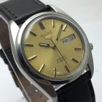 Seiko 5 Automatic 7019-8180 Day/Date Golden Dial Vintage Men's Watch NOME18BAS4 - Image 3