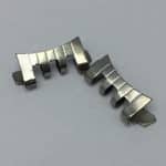 16 mm Beads Of Rice Stainless Steel Vintage Watch Bracelet Curved End Links WQW37BAS3