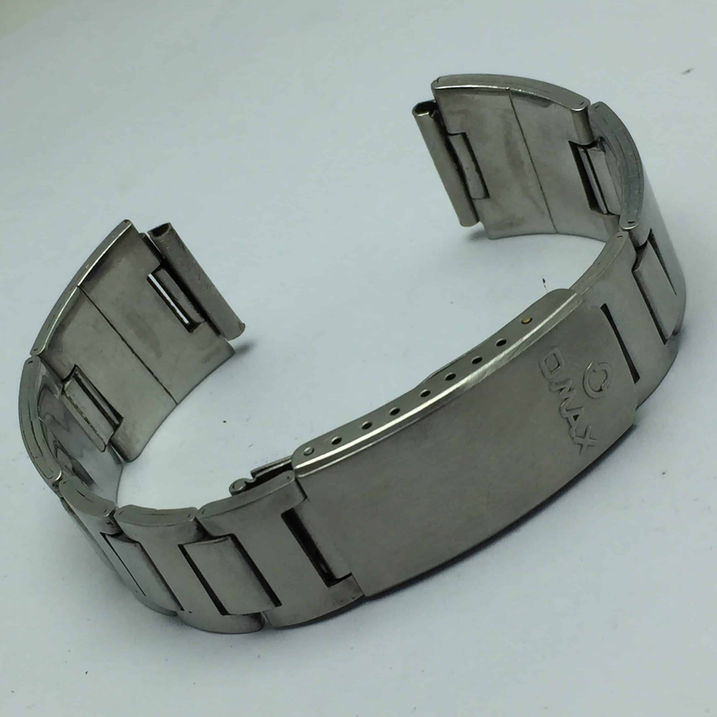 IMG_8352-rotated-1.jpg 18 mm Omax Stainless Steel Heavy Links Vintage Watch Bracelet WQS2153BAS3 - Image 1