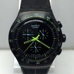 Swatch Irony Swiss V8 Chronograph Black Sports Vintage Men’s Watch SBZ148NRZ9