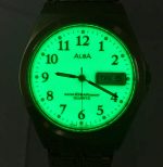 Seiko Alba V743-8020 Luminous Dial Day/Date Vintage Watch AAS234BAS5 - Image 8