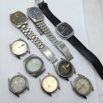 Lot of 9 Seiko Automatic Vintage Watches 6119C, 7009A For Parts or Repair TYB506KS20