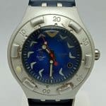 Swatch Sydney 3000 Irony Swiss V8 Chronograph Panda Face Men’s Watch 44 mm