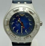 Swatch Sydney 3000 Irony Swiss V8 Chronograph Panda Face Men’s Watch 44 mm