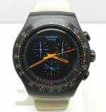 Swatch Irony Swiss Quartz Chronograph V8 Black Dial Sports Watch ABK33ALI7
