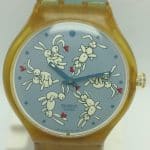 Swatch Bunnysutra Quartz CR-2025 3V Bunny Rabbits Men's Watch MAL71KS10