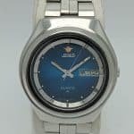 Jemis Y331-8030 Quartz Day/Date Blue Dial Vintage Men's Watch TYB38NRZ2.5