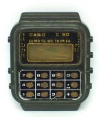 Casio Calculator 133 Quartz C-80 Digital Vintage Men’s Watch For Parts SMN24WSI2