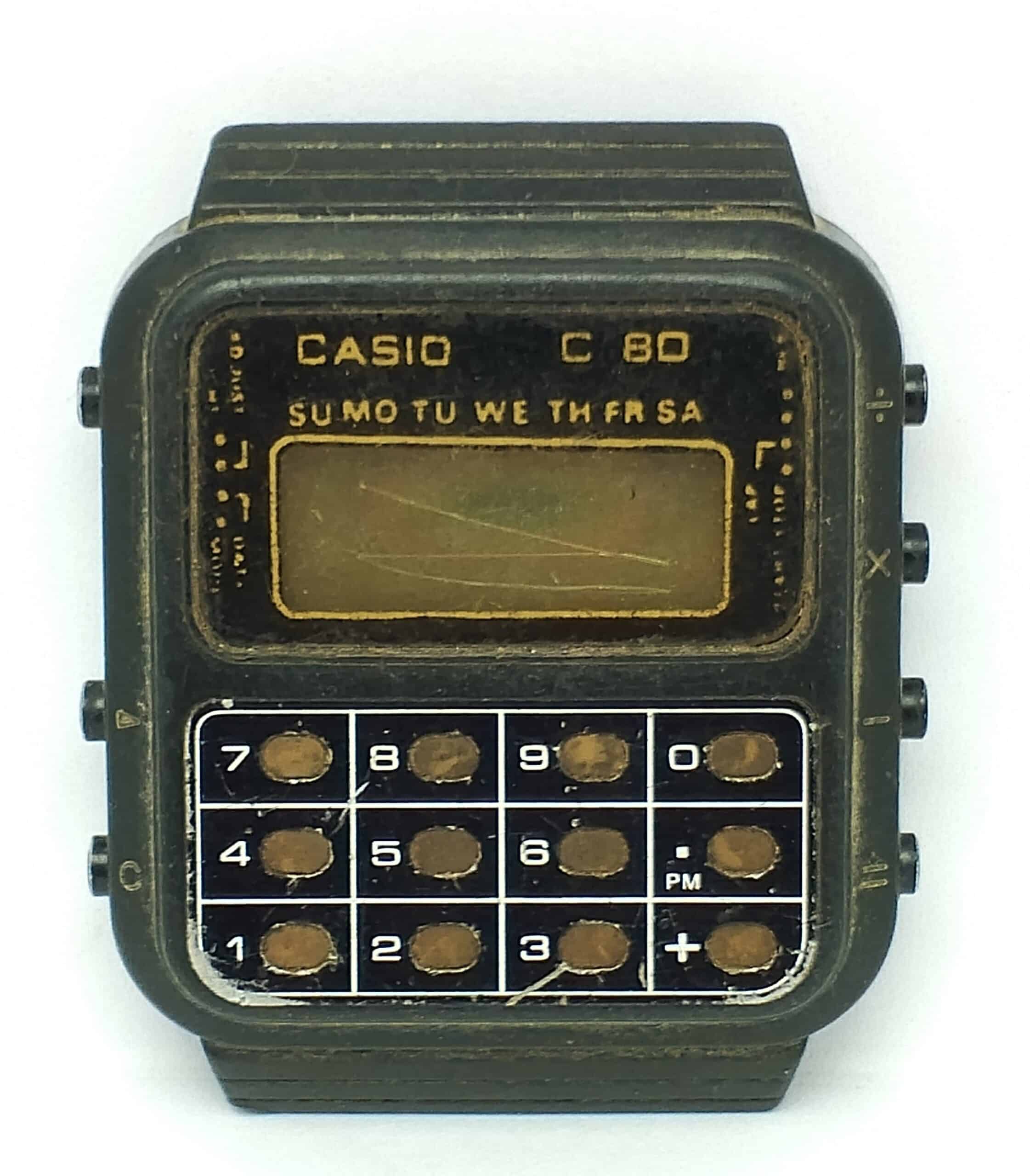 WhatsApp-Image-2024-07-22-at-12.37.23-PM-scaled-1.jpeg Casio Calculator 133 Quartz C-80 Digital Vintage Men’s Watch For Parts SMN24WSI2 - Image 1