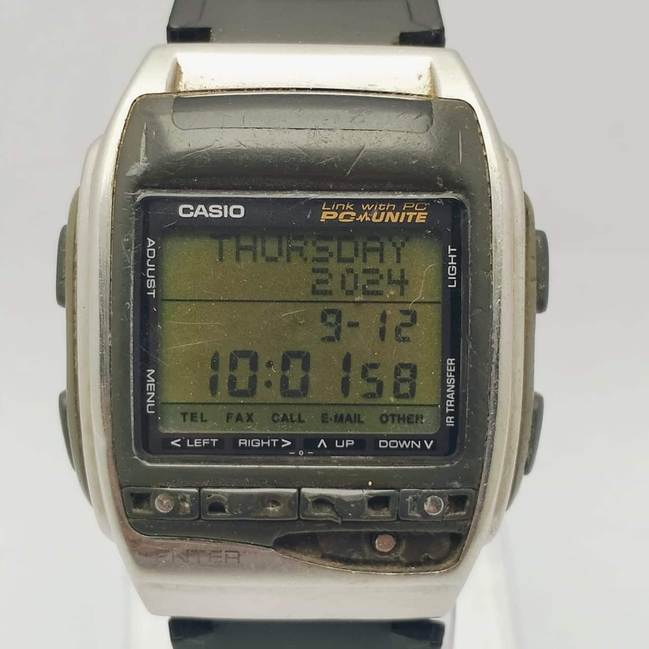 CASIO HBX-100 Data Bank 1510 BIZX PCX Quartz Vintage Men's Watch