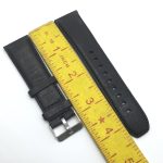 22 mm Movado Genuine Leather Black Men's Watch Band Strap WQS1821RM3