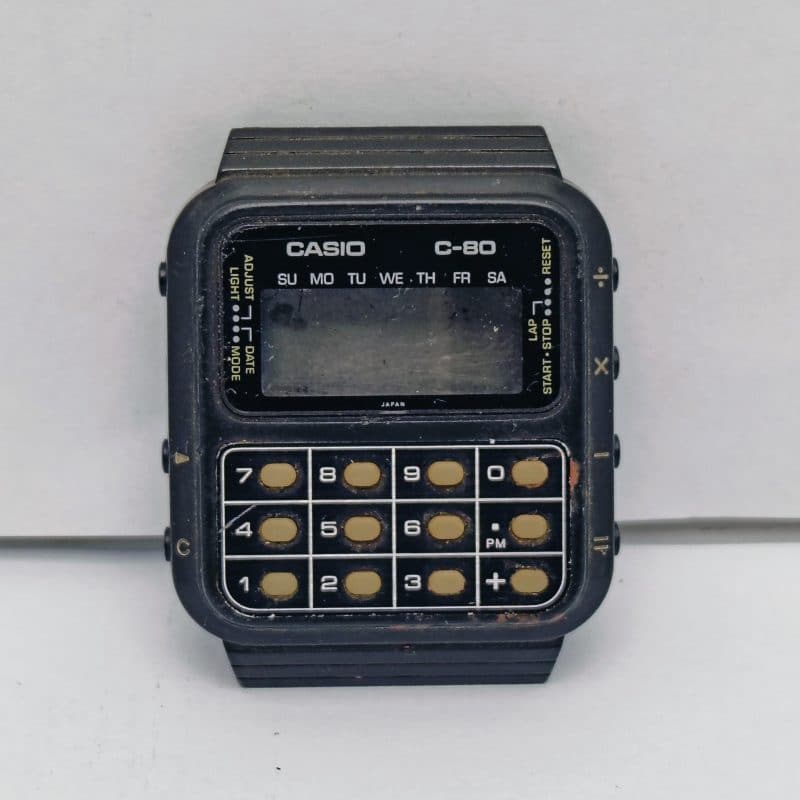 Casio Calculator C-80 Module 133 Vintage Men's Watch Case