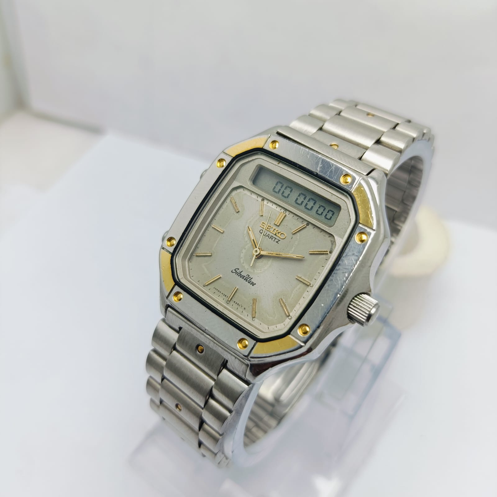 SEIKO SilverWave H357-5220 Digital Analog Quartz Vintage Men's