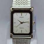 Seiko Dolce Tank Quartz 7741-5050 Vintage Men's Watch MJB135NRZ3