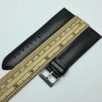 22 mm Stailer Echt Leather Black Men's Watch Band Strap ETS47BAS2 - Image 5