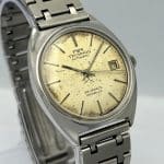 Technos Automatic Cal.2783 Vintage Men's Watch with Railroad Bracelet WQW32MAZ8