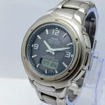 Casio WVA-450TJ Wave Ceptor Tough Solar 3356 Ana Dig Vintage Men's Watch  ASN216ASM7