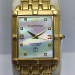 Klaus Kobec KKG1913 Entrepreneur 5 Micron Gold Plated Opal Dial Vintage Watch ADR165MUM10